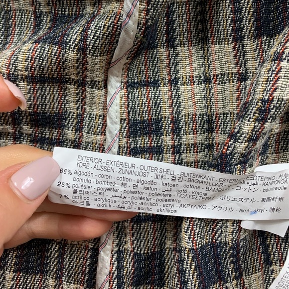 Zara Plaid Double Breasted Blazer - Picture 9 of 11